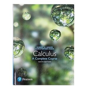 Calculus A Complete Course Ninth Ed. Hardcover Textbook Pearson 2018